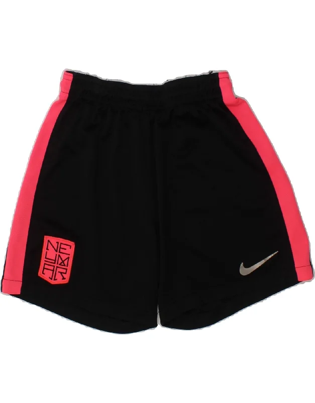 NIKE Girls Neymar Sport Shorts 8-9 Years Small Black Colourblock