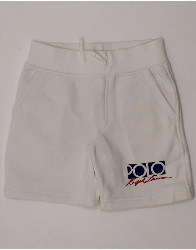 POLO RALPH LAUREN Boys Sport Shorts 2-3 Years  White Cotton