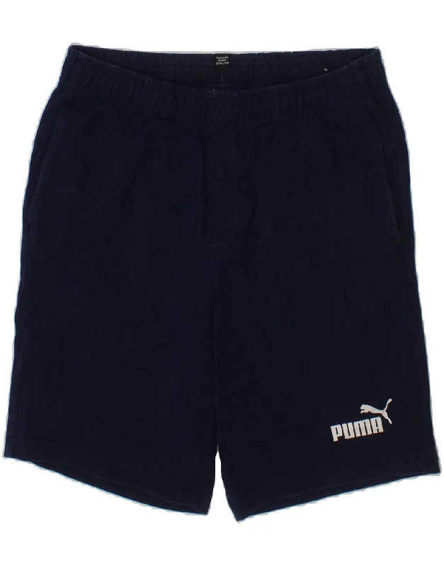 PUMA Boys Graphic Sport Shorts 11-12 Years  Navy Blue