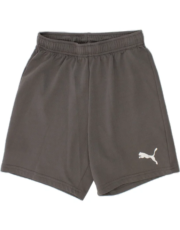 PUMA Boys Sport Shorts 13-14 Years Grey Polyester