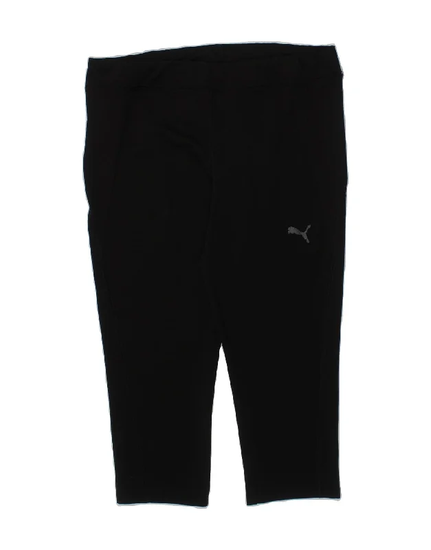 PUMA Girls Bermuda Sport Shorts 11-12 Years  Black Polyester