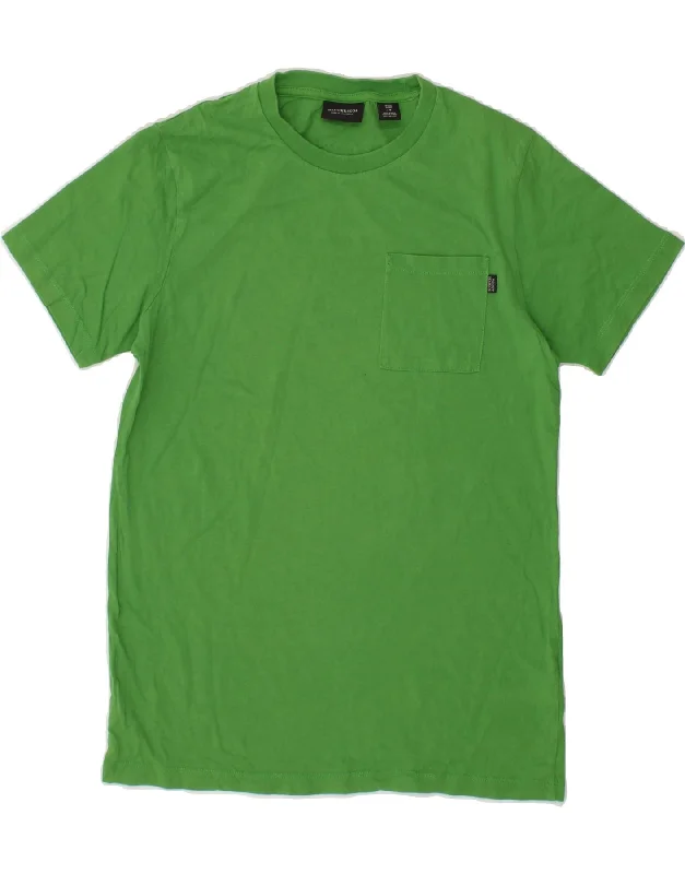 Men's Shirts with CollarsSCOTCH & SODA Boys T-Shirt Top 13-14 Years Green Cotton