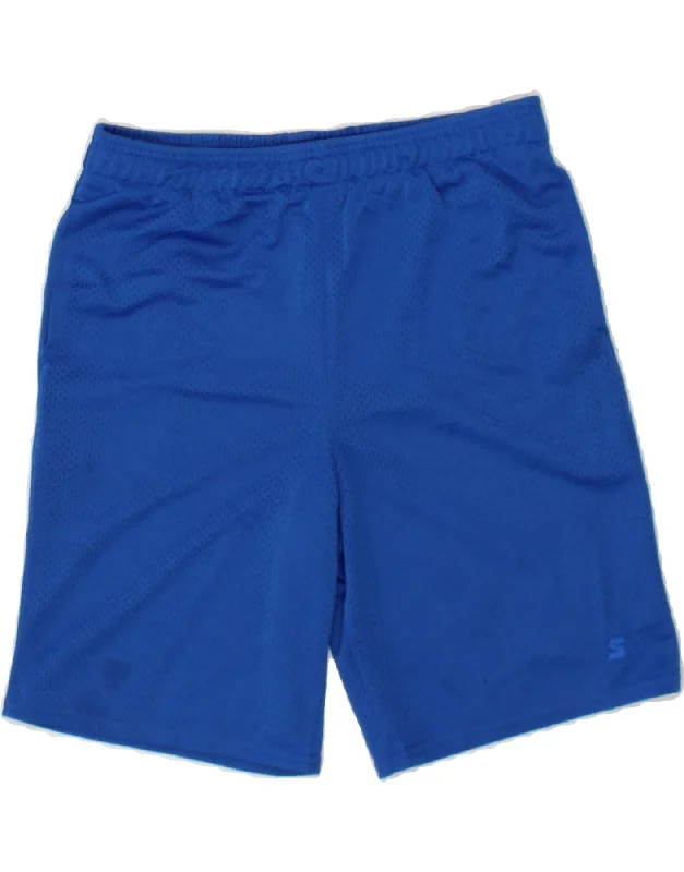 STARTER Boys Sport Shorts 10-11 Years Large Blue Polyester