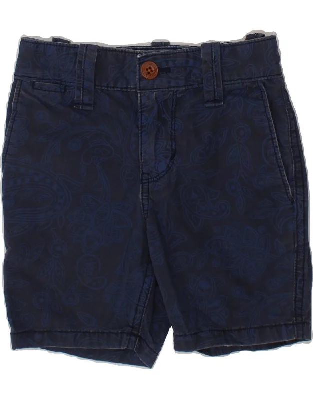 TOMMY HILFIGER Boys Chino Shorts 3-4 Years W20 Navy Blue Paisley Cotton