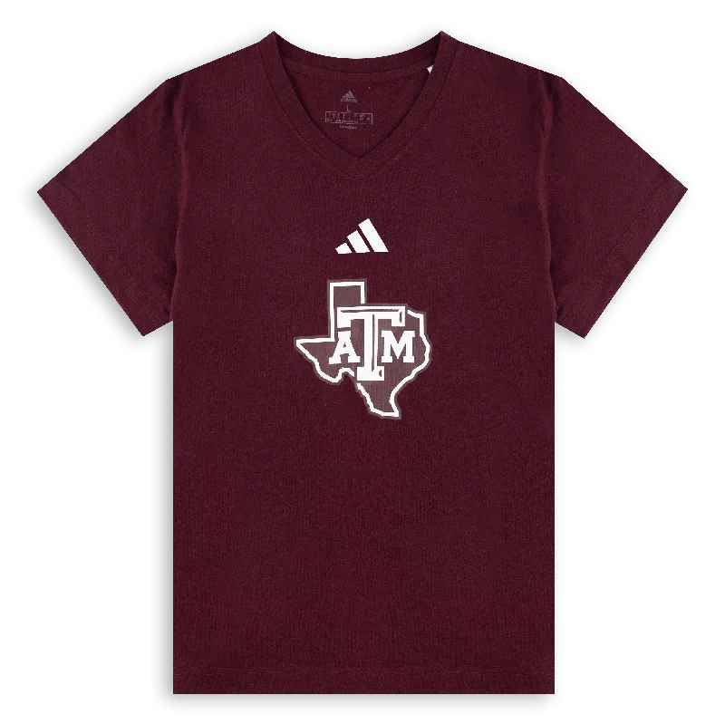 Lightweight Men's Linen ShirtsTexas A&M Adidas Womens Lonestar V Neck Tee