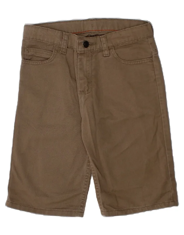 WRANGLER Boys Casual Shorts 9-10 Years W26  Brown Cotton